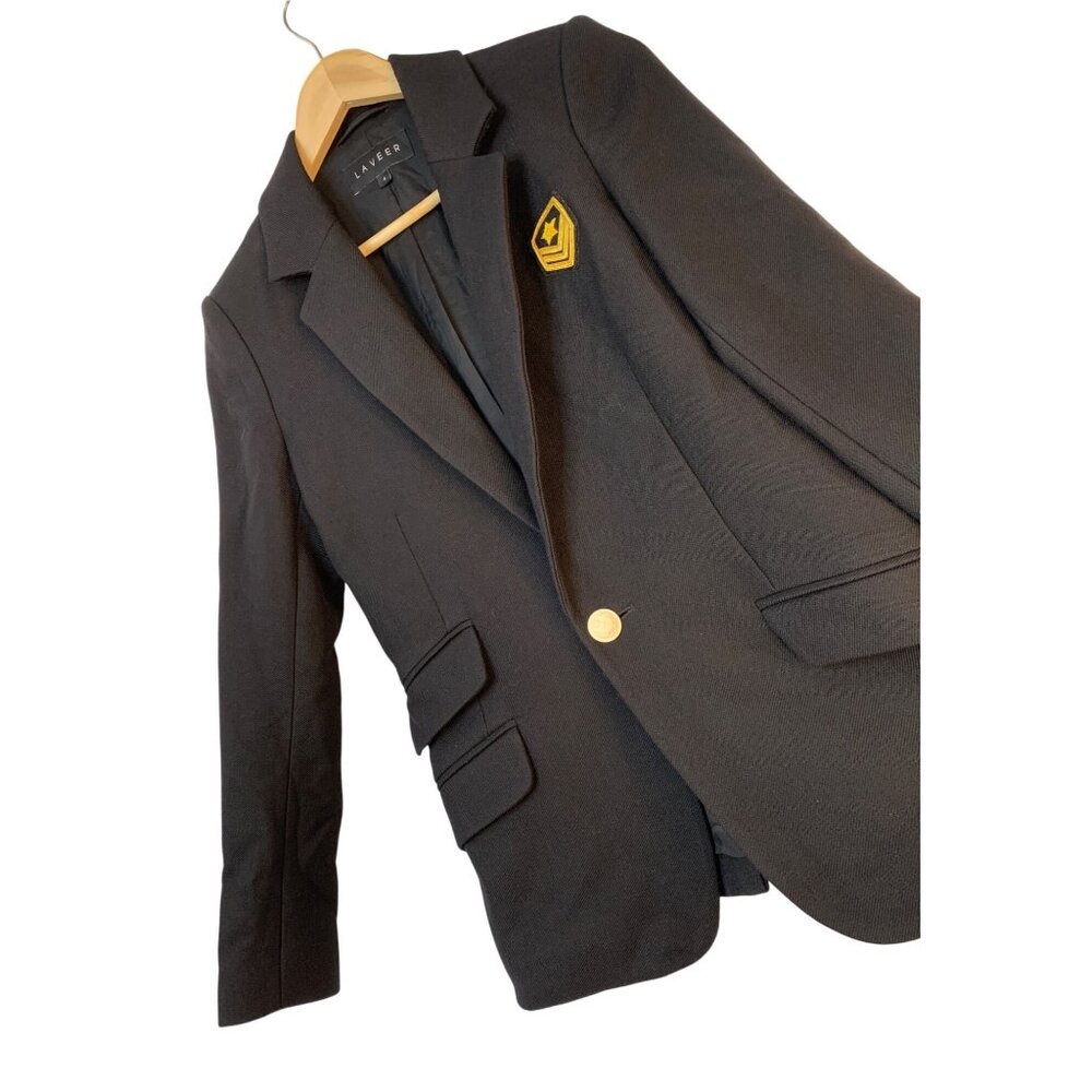 Laveer Womens Military Wool Blazer Theme Jacket Size 4 S RAA10415 Portugal EUC